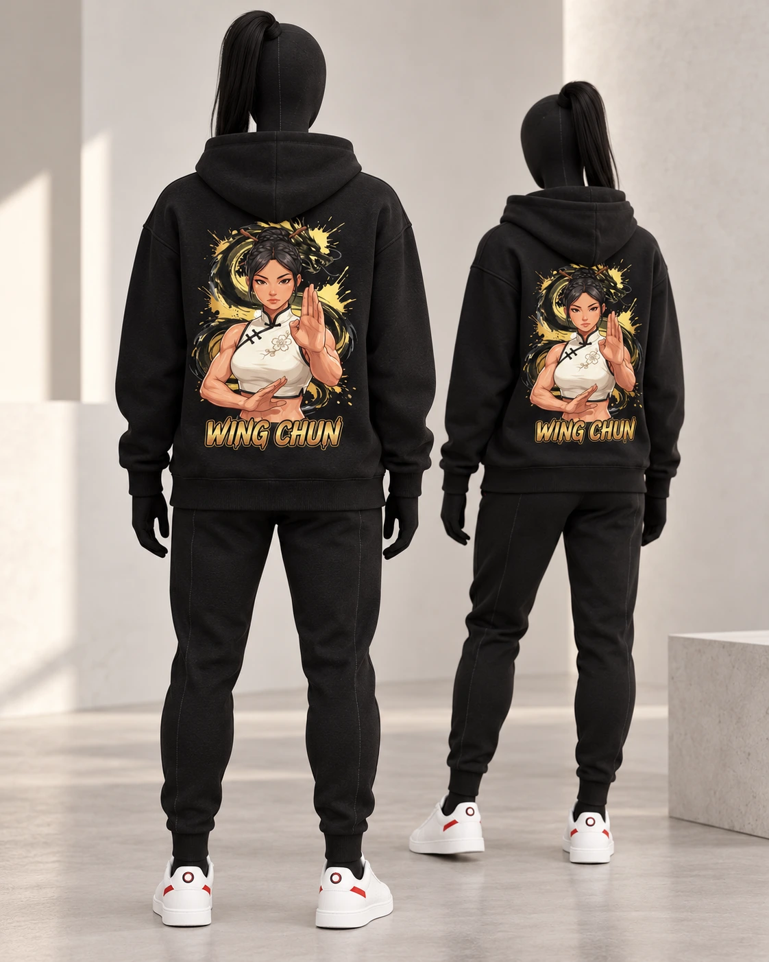 Wing Chun · Fighters · Black · back