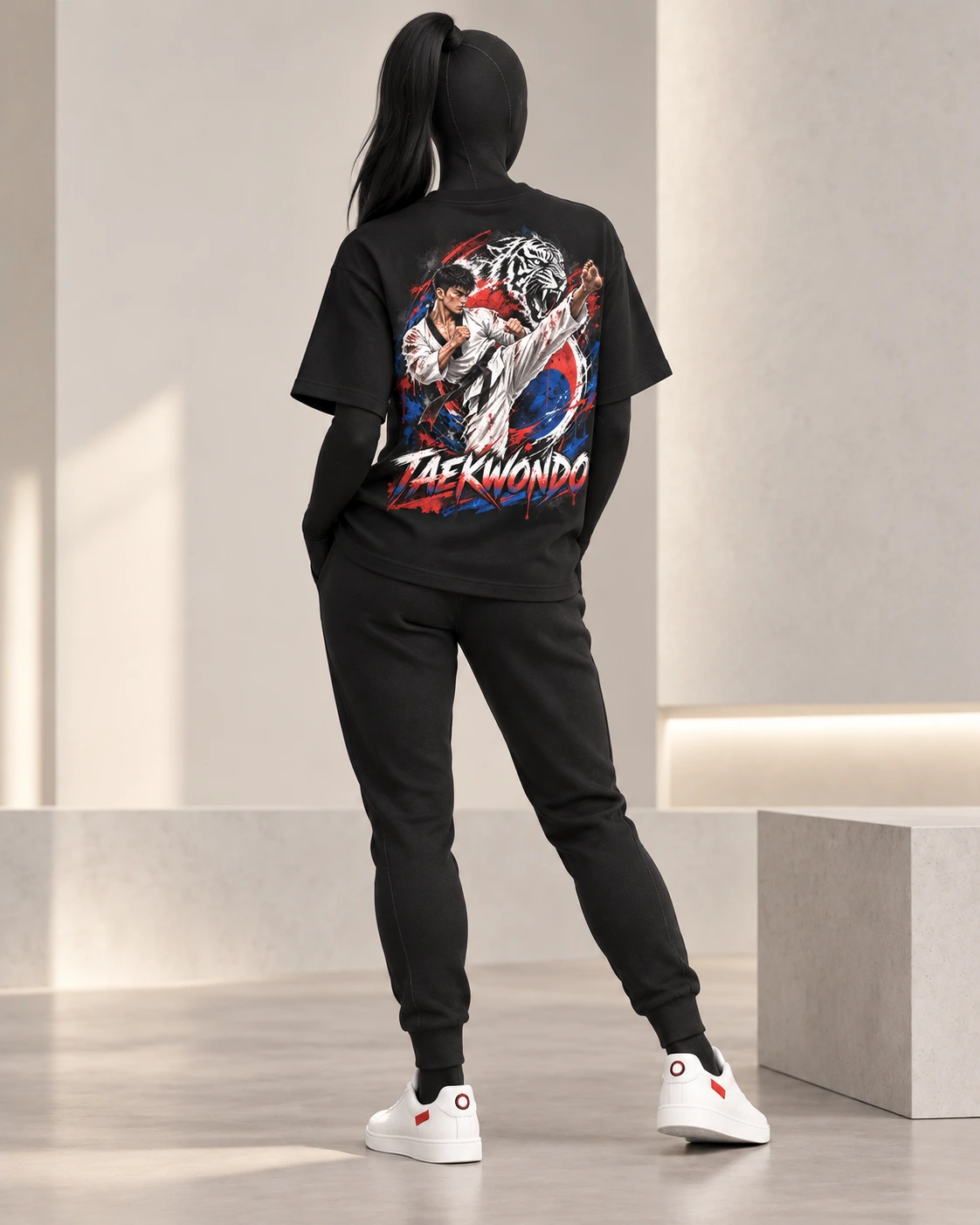 Taekwondo · Fighters Dark Series · Black · back