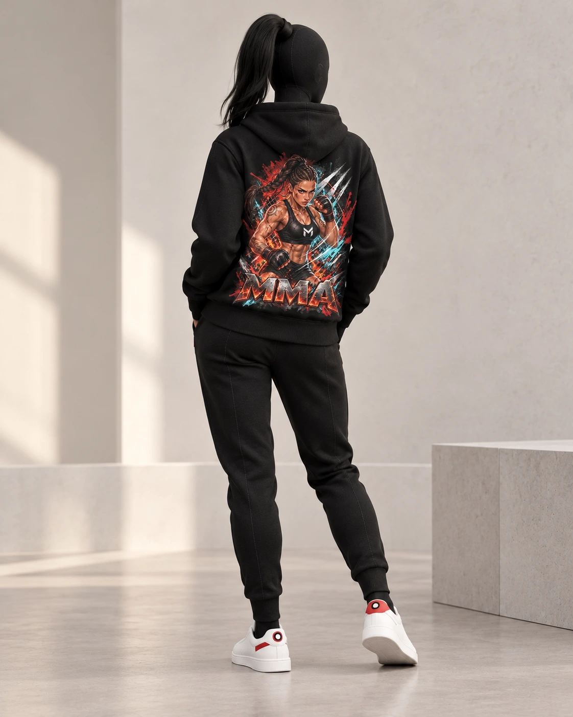 MMA · Fighters Dark Series · Black · back