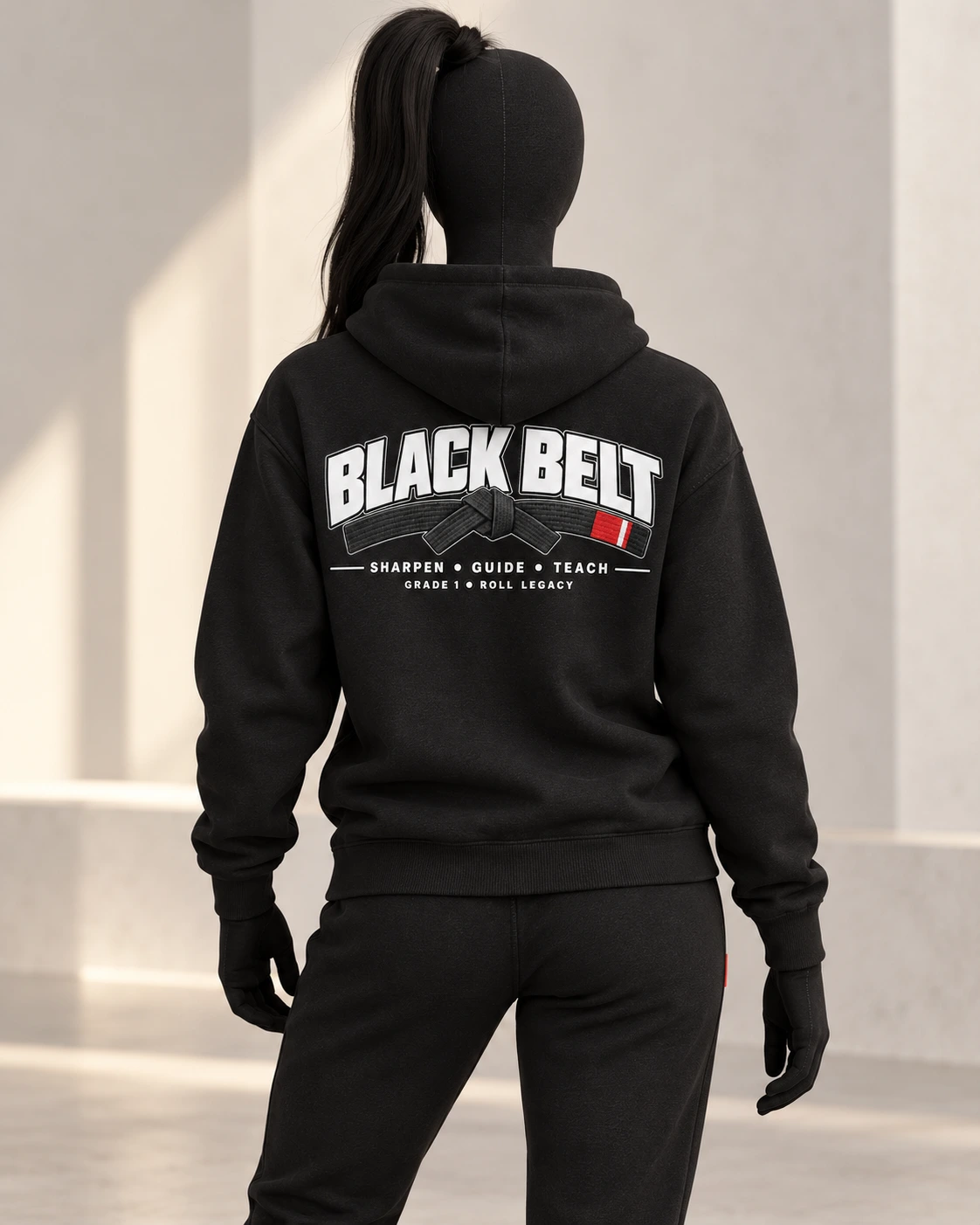 Black Belt · Grade 1 · Roll Legacy · Black · back